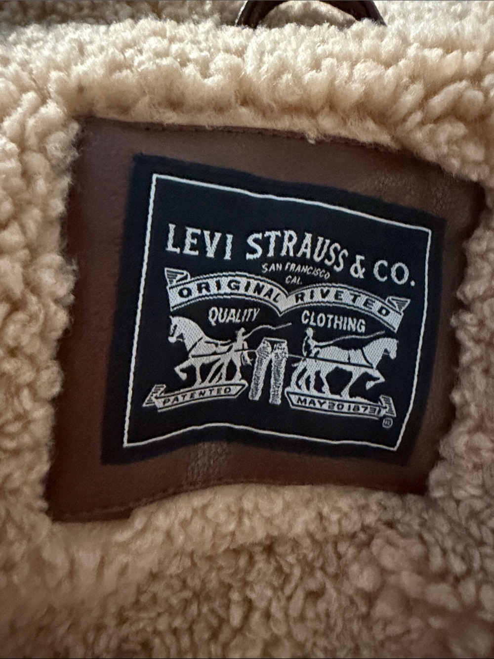 Levi’s Women’s Faux Fur & Faux Leather Moto Jacket Size XXL - Picture 7 of 12